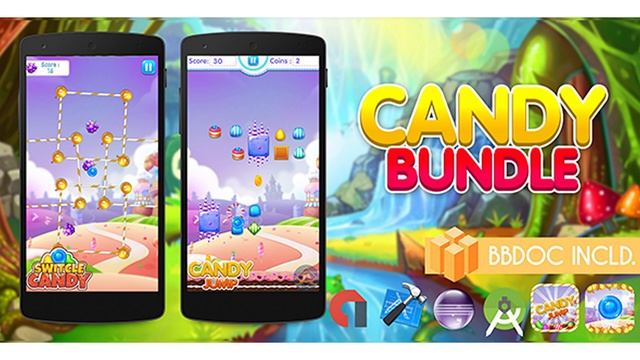 Candy Bundle ( 2 Games ) Buildbox BBDOC Project + Android Studio + Eclipse + IOS XCODE | Codecanyon смотреть онлайн