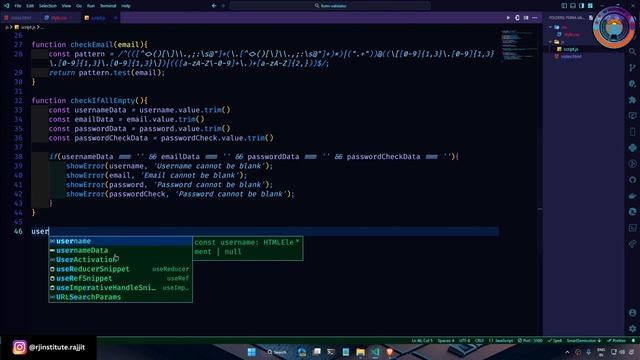Form Validation using Simple JavaScript | Easy Steps to validate Forms | HTML, CSS & JS | Web Dev смотреть онлайн