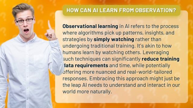 How Can AI Learn from Observation? смотреть онлайн