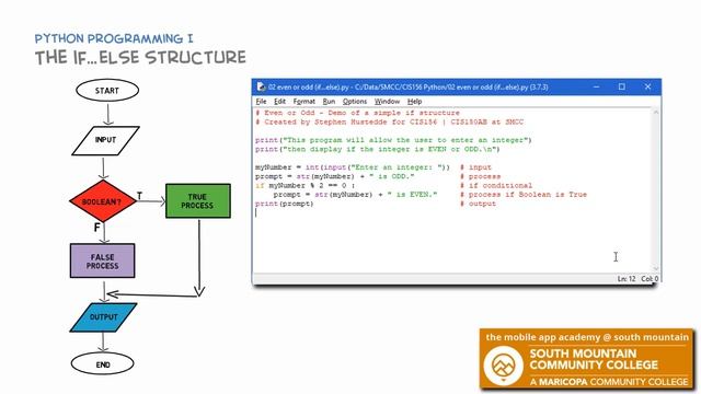 Python 02D if else structures смотреть онлайн