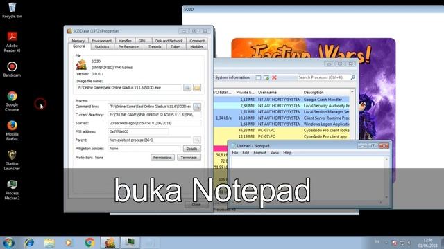 TUTORIAL - Dual login SEAL GLADIUS dengan Process Hacker - Win 7/8/XP/10 WORK !! (32 bit Only) смотреть онлайн