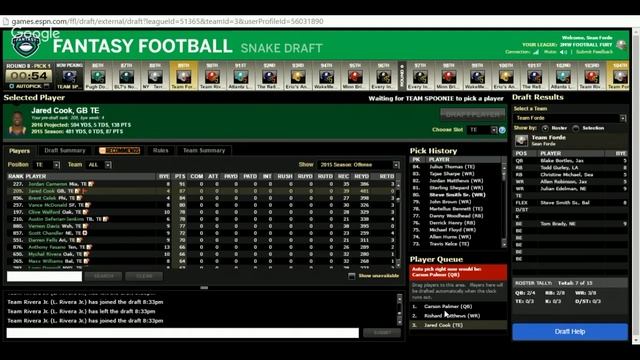 2MW FURY FOOTBALL FANTASY DRAFT!!!!!!!!!!!!!!!!!!!! смотреть онлайн
