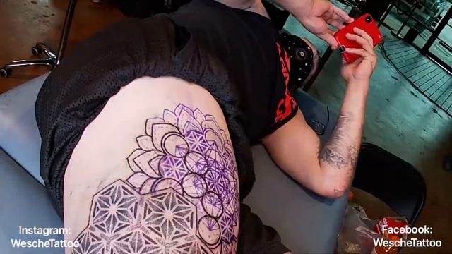 Full Leg Sleeve - TATTOO TIME LAPSE - GEOMETRIC TATTOO