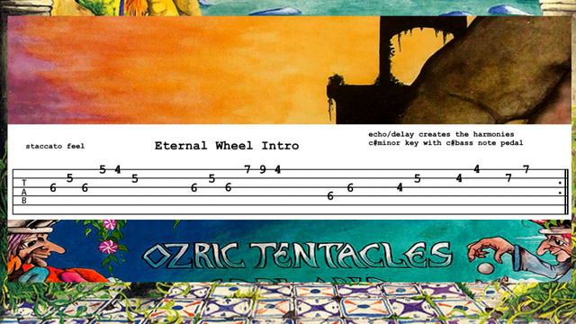 Tab For Ozric Eternal Wheel Synth Intro