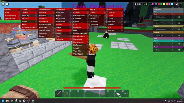 [Roblox] Bedwars Script GUI / Hack OP | Kill Aura | Scaffold + Reach | & Much More *PASTEBIN 2022* смотреть онлайн