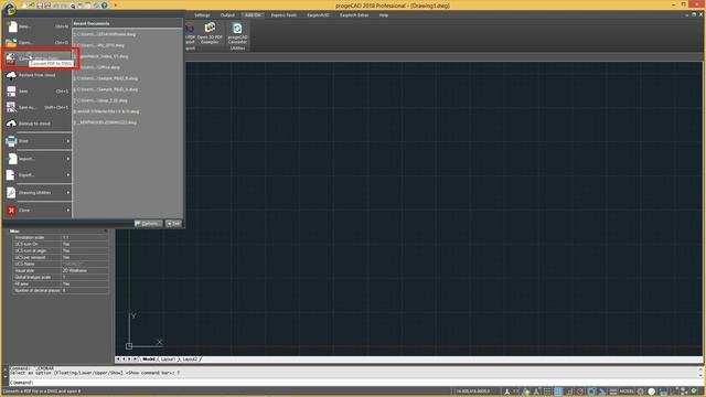 progeCAD Tutorial: Convert PDF to DWG смотреть онлайн