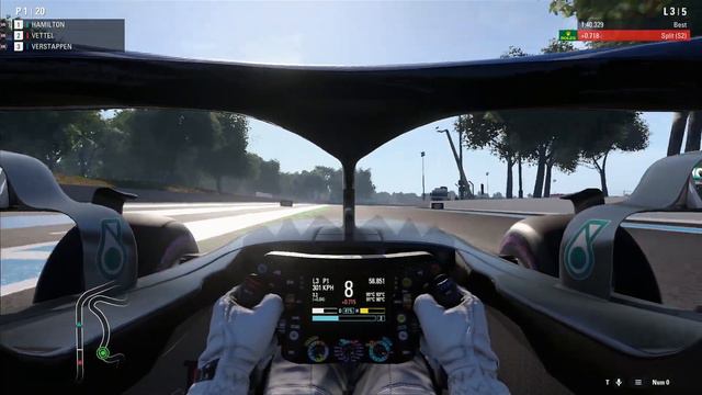 F1 2018 [5 Lap GP, Mercedes-AMG Petronas Motorsport; France] смотреть онлайн