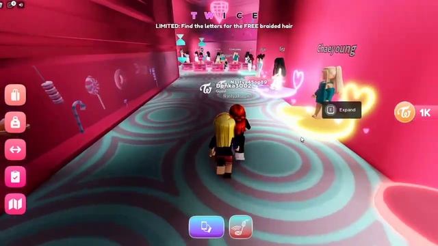 Как получить розовые волосы? (TWICE SQUARE) в роблокс /lowingwen/ смотреть онлайн