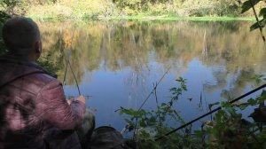 РЫБАЛКА НА ПОПЛАВОК И ДОНКУ В ОКТЯБРЕ НА РЕКЕ.