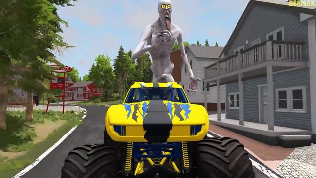 Epic Escape From The Shy Guy (SCP-096) | Monster Truck VS Giant Bulge | Horror BeamNG Drive Beamax смотреть онлайн