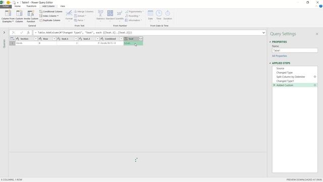 Power Query - Expanding a range of seat locations смотреть онлайн