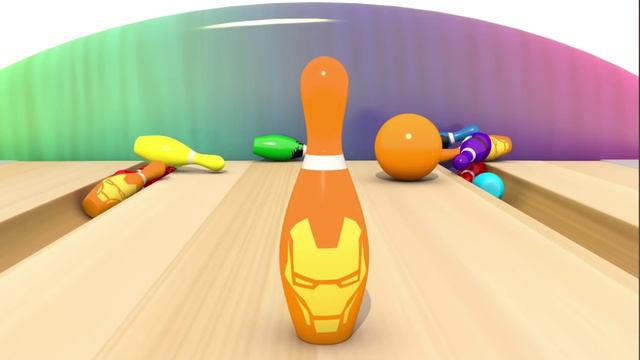 Веселый боулинг - Учим цвета смотреть онлайн