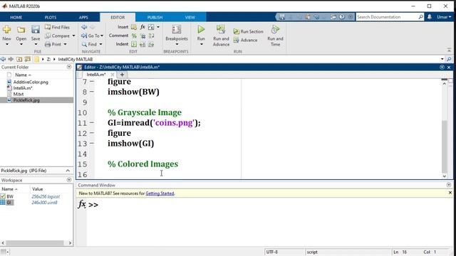 Binary, Grayscale and Colored Images in MATLAB смотреть онлайн