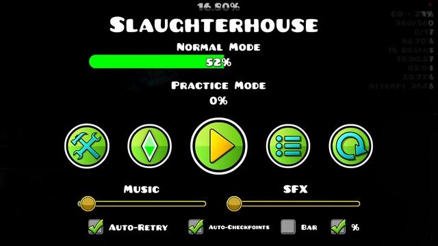 [?LIVE ] (TOP 6) SLAUGHTERHOUSE 52% + 51% + 50% x2 + 33-75 + 46-85 + 58-100 | Geometry Dash смотреть онлайн