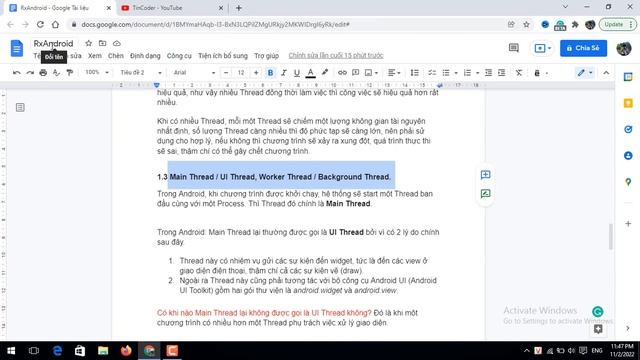 Main Thread, UI Thread, Worker Thread, Background Thread và hiện tượng ANR - [RxAndroid Part 2] смотреть онлайн