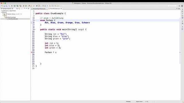 Was ist ein Enum? - Erklärung mit Java смотреть онлайн