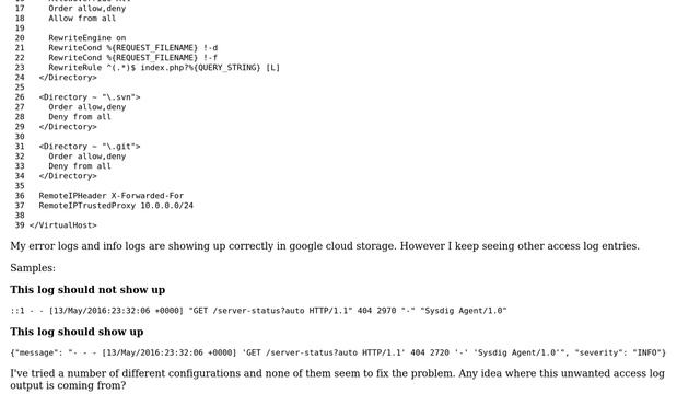 Why is apache writing two access log outputs per request? смотреть онлайн
