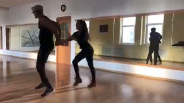 Dancing salsa with Marcel Gazard.  Salsa stage with cuban lady  Ana Virgen Masso. Salsa verana!!!