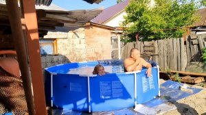 Установка каркасного бассейна своими руками.