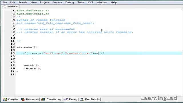 rename File Handling Function in C Programming Language Video Tutorial смотреть онлайн