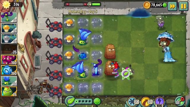 Plants vs Zombies 2: MODERN DAY Walkthrough Day 5 Newspaper Zombies смотреть онлайн
