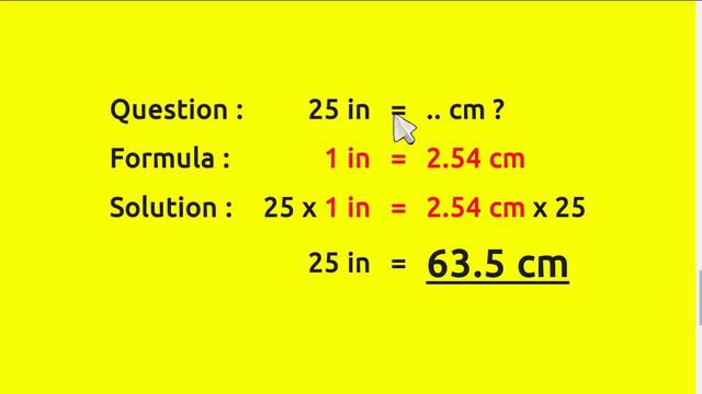25 inches in cm смотреть онлайн