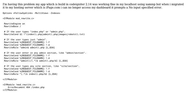 iPage "No input file specified." on /admin page (2 Solutions!!) смотреть онлайн