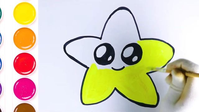 How To Draw a star with glitter/ Как нарисовать звезду / Cómo dibujar una estrella usando brillo смотреть онлайн