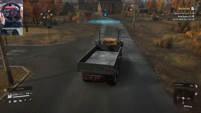 Clean Rockslide - GMC MH9500 - SnowRunner Michigan EP5 | Logitech G29 смотреть онлайн