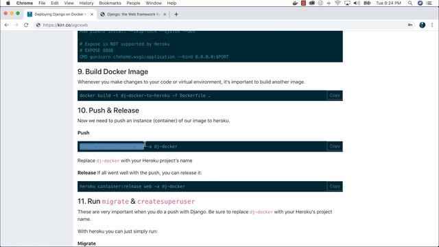 Django on Docker Tutorial - Deploy Django on Heroku with OpenCV смотреть онлайн