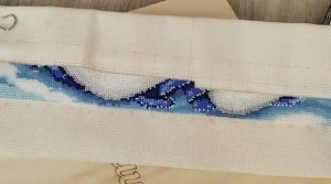 Как вышивать бисером на чистой канве. Мой опыт.mp4