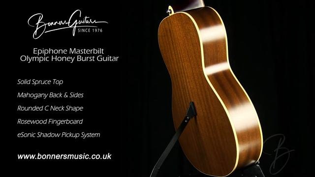 Epiphone Masterbilt Olympic Honey Burst Guitar | Bonners Guitar Store смотреть онлайн