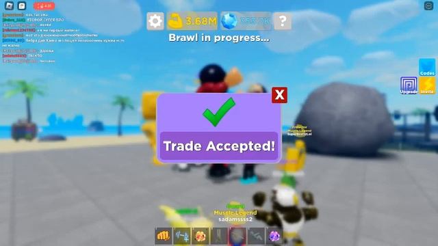 РАЗДАЧА ПЕТОВ В Muscle Legends смотреть онлайн