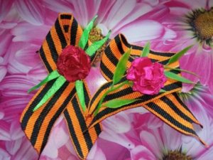 Георгиевская лента Гвоздика Мастер класс Своими руками.mp4