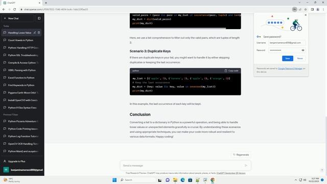 loose values while converting list to dict in python смотреть онлайн