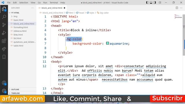 html css complete course lesson #14 |How to use inline css and class in HTML | Urdu/Hindi смотреть онлайн