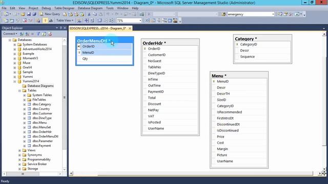 สอน SQL: การสร้าง database diagram ตอนที่ 1 смотреть онлайн
