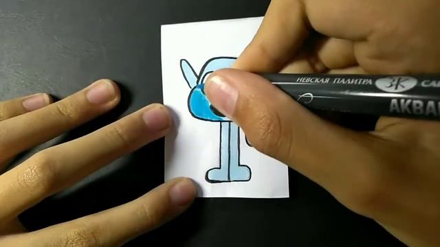 РИСУЮ СИНЕГО ИЗ ИГРЫ RAINBOW FRENDS В 6 РАЗНЫХ СТИЛЯХ ! смотреть онлайн