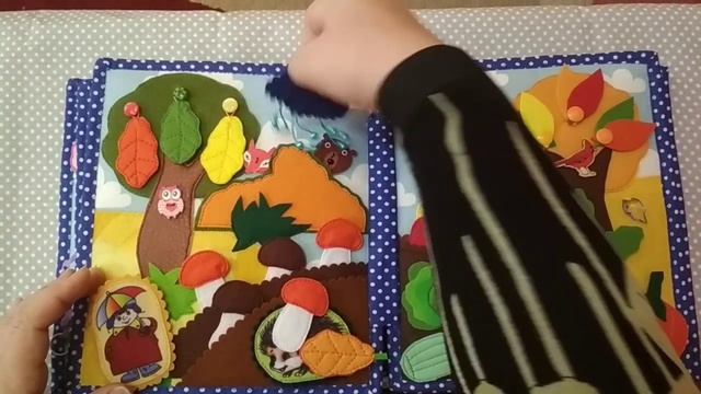Развивающая книжка из ткани и фетра ВРЕМЕНА ГОДА смотреть онлайн
