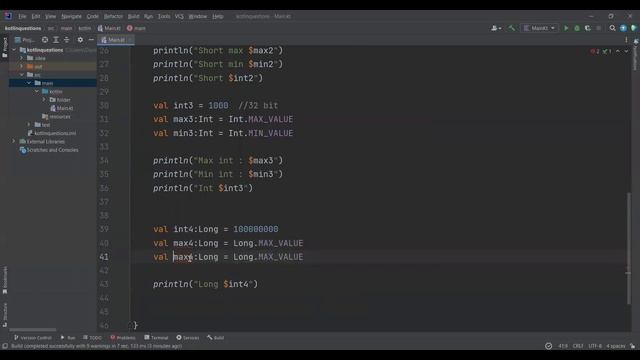 DATA TYPES | Kotlin dasturlash tili 2 - dars смотреть онлайн