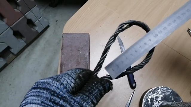 Как сделать петлю на стальном тросе. Проверка надёжности. смотреть онлайн