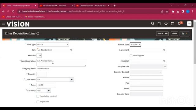 How to Create a Purchase Requisition in an Oracle Supply Chain Management#oracle #scm смотреть онлайн