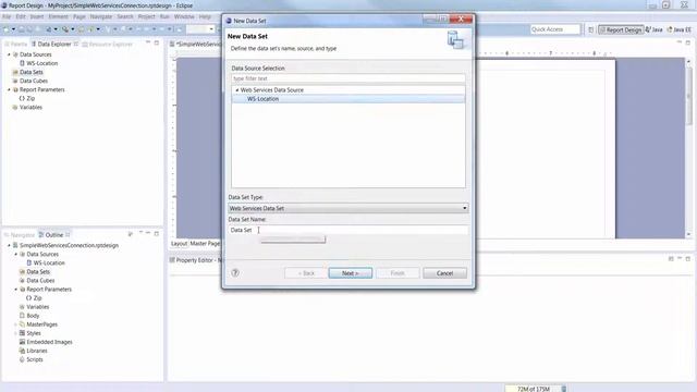 BIRT: Connect to Web Services Data Source - Preview смотреть онлайн