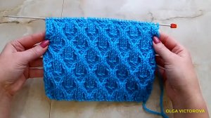 РЕЛЬЕФНЫЙ УЗОР СПИЦАМИ 129 Вязание Узоры спицами