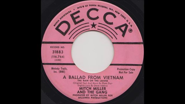 Mitch Miller - A Ballad From Vietnam (The Rain on the Leaves) смотреть онлайн