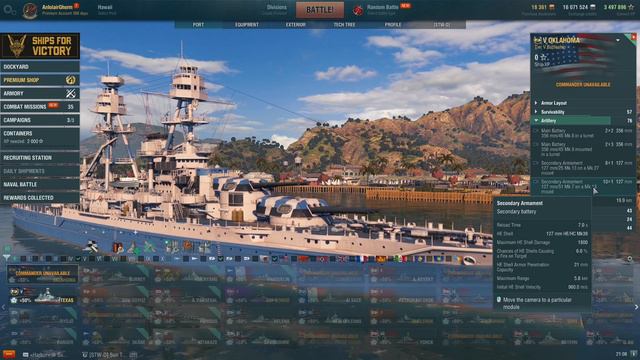 Comparison: USS Oklahoma & USS Texas (World of Warships) смотреть онлайн