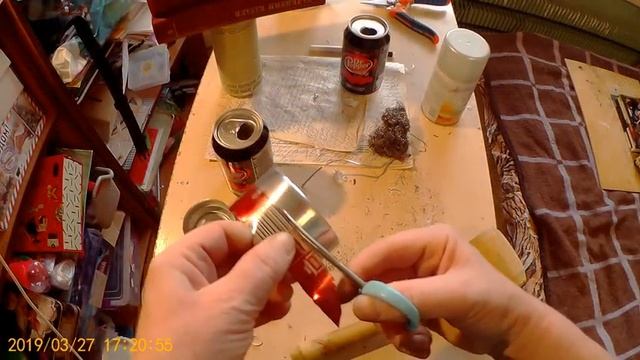 Оригинальная поделка из пивных банок.