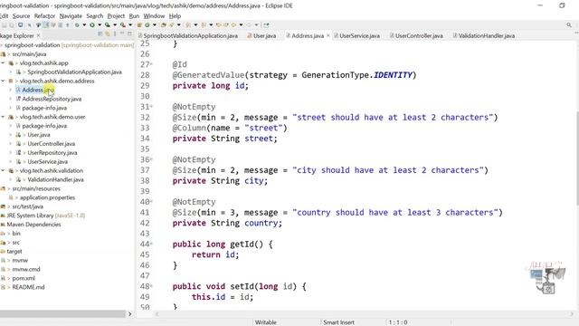 Solve validation constraints for entity relationship using @Valid annotation Spring boot смотреть онлайн