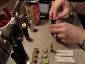 Сборка патрона с пулей Зенит на смеси порохов.