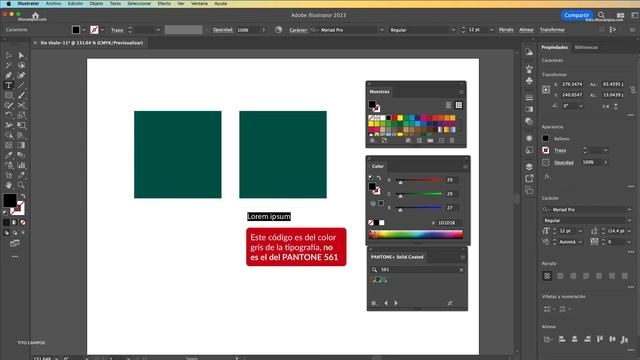 Obtener Códigos HEX, RGB y CMYK de código PANTONE – Adobe Illustrator – Proceso Paso a paso. смотреть онлайн